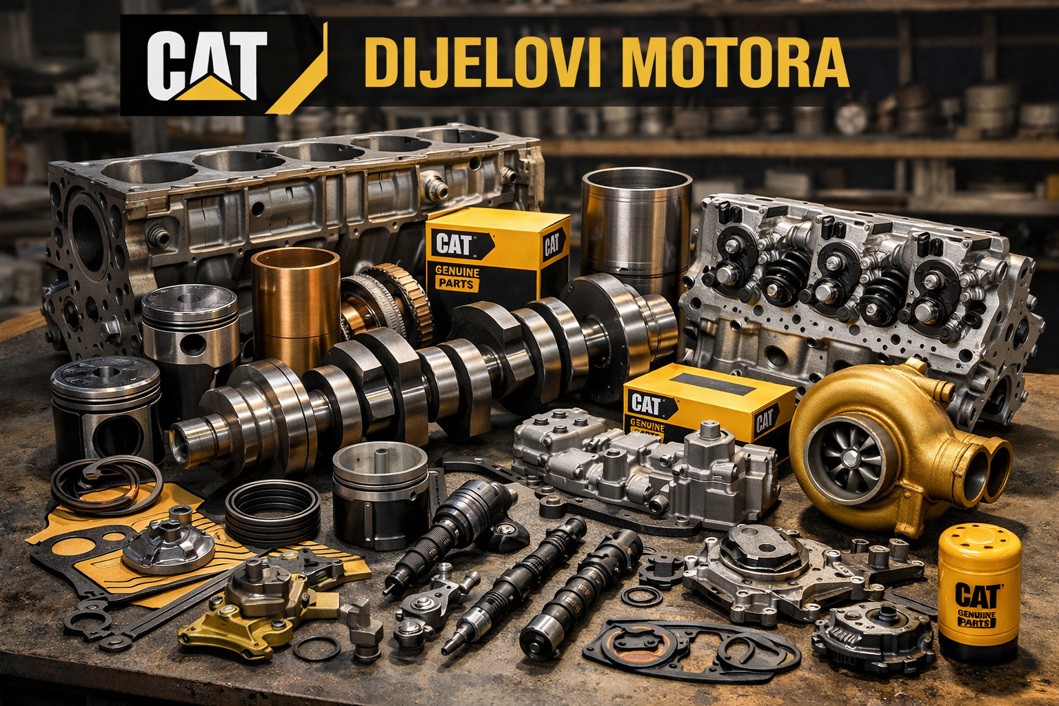 Dijelovi motora za CAT građevinske strojeve