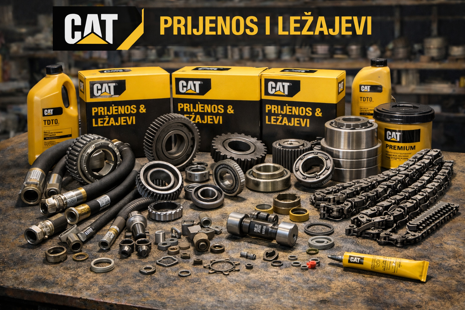 Prijenos i ležajevi za građevinske strojeve