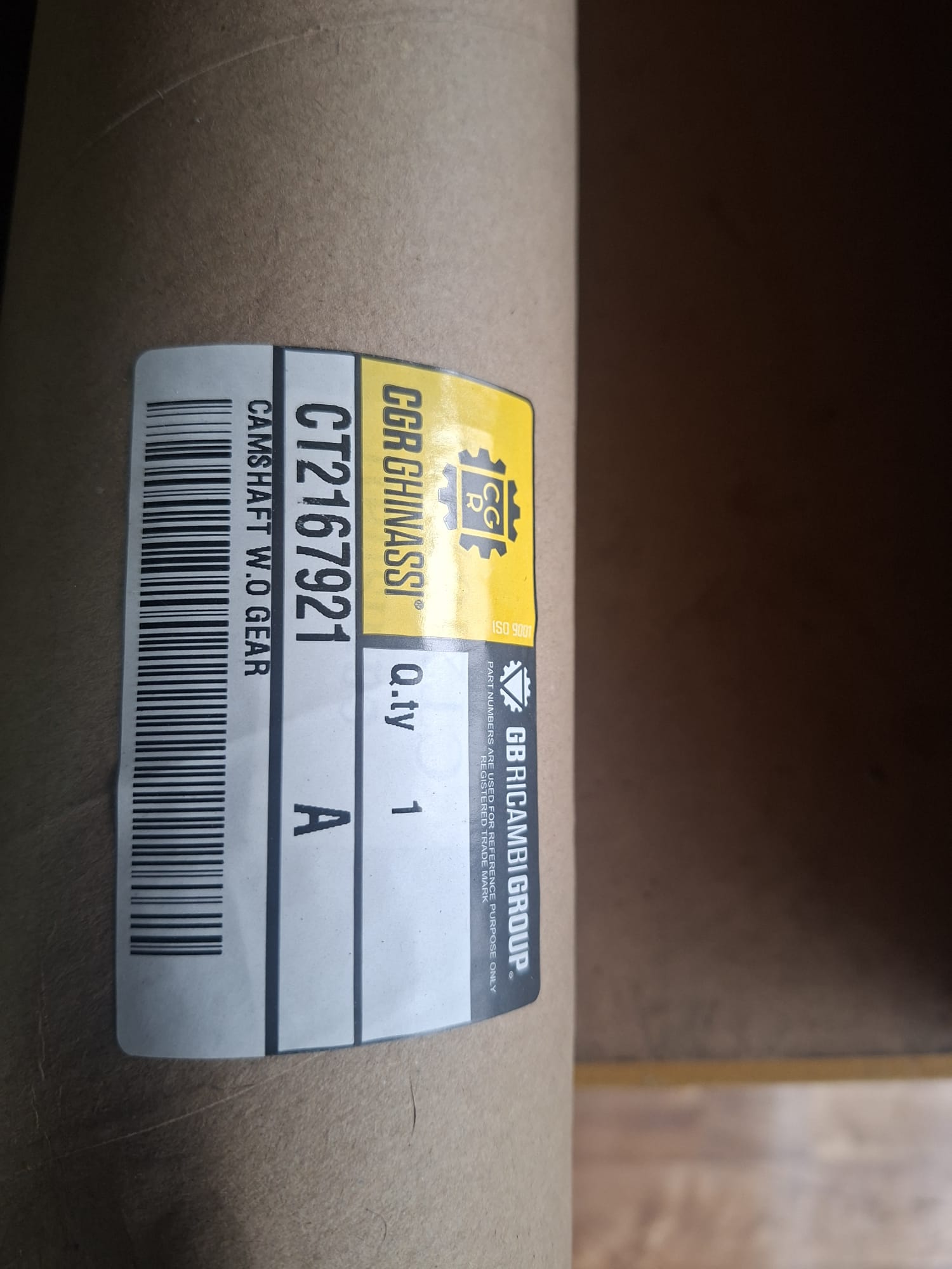 Bregasta osovina caterpillar 2167921 za motor cat 3116,3126