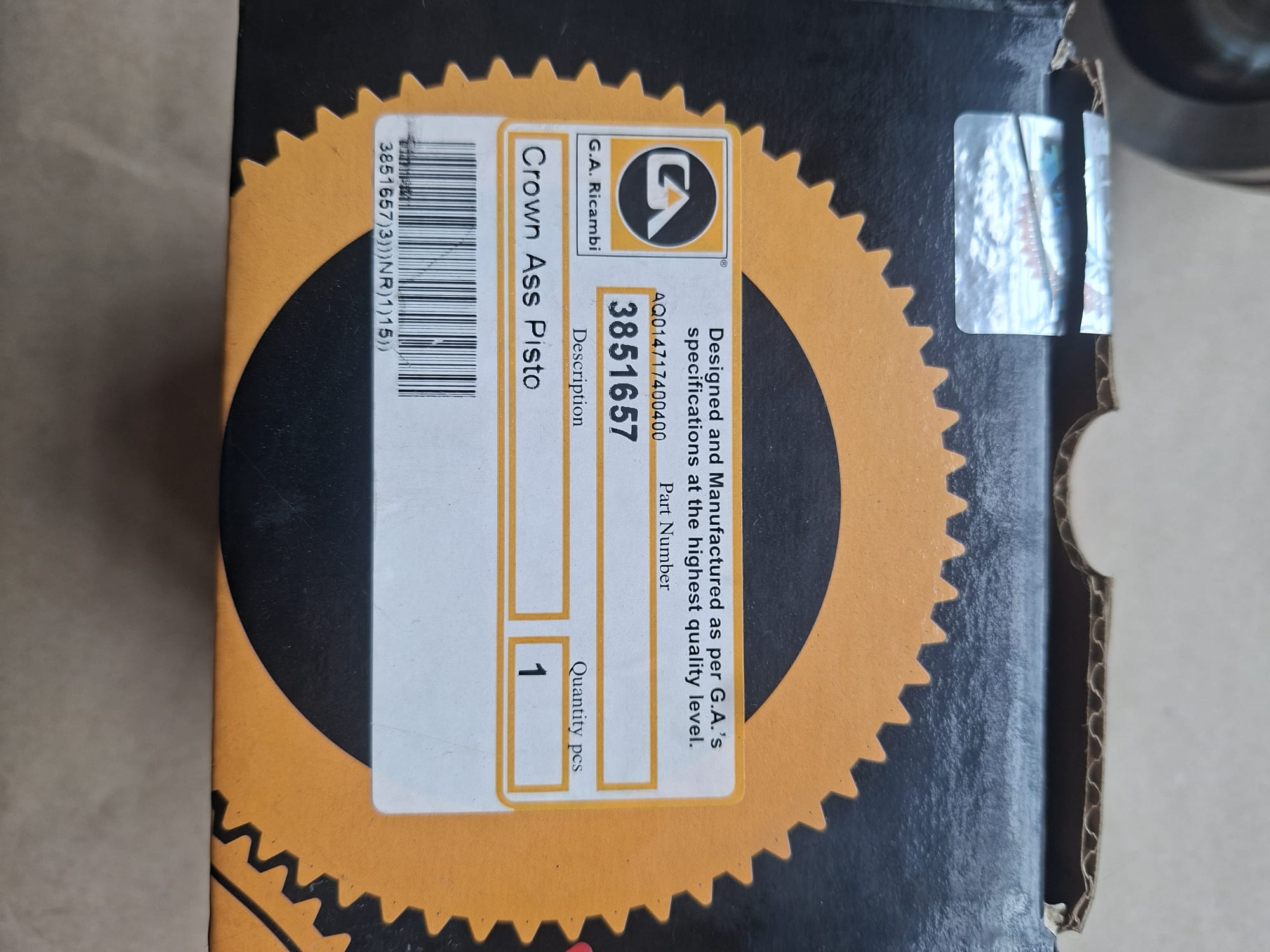 Caterpillar 3851657 klip motora c9