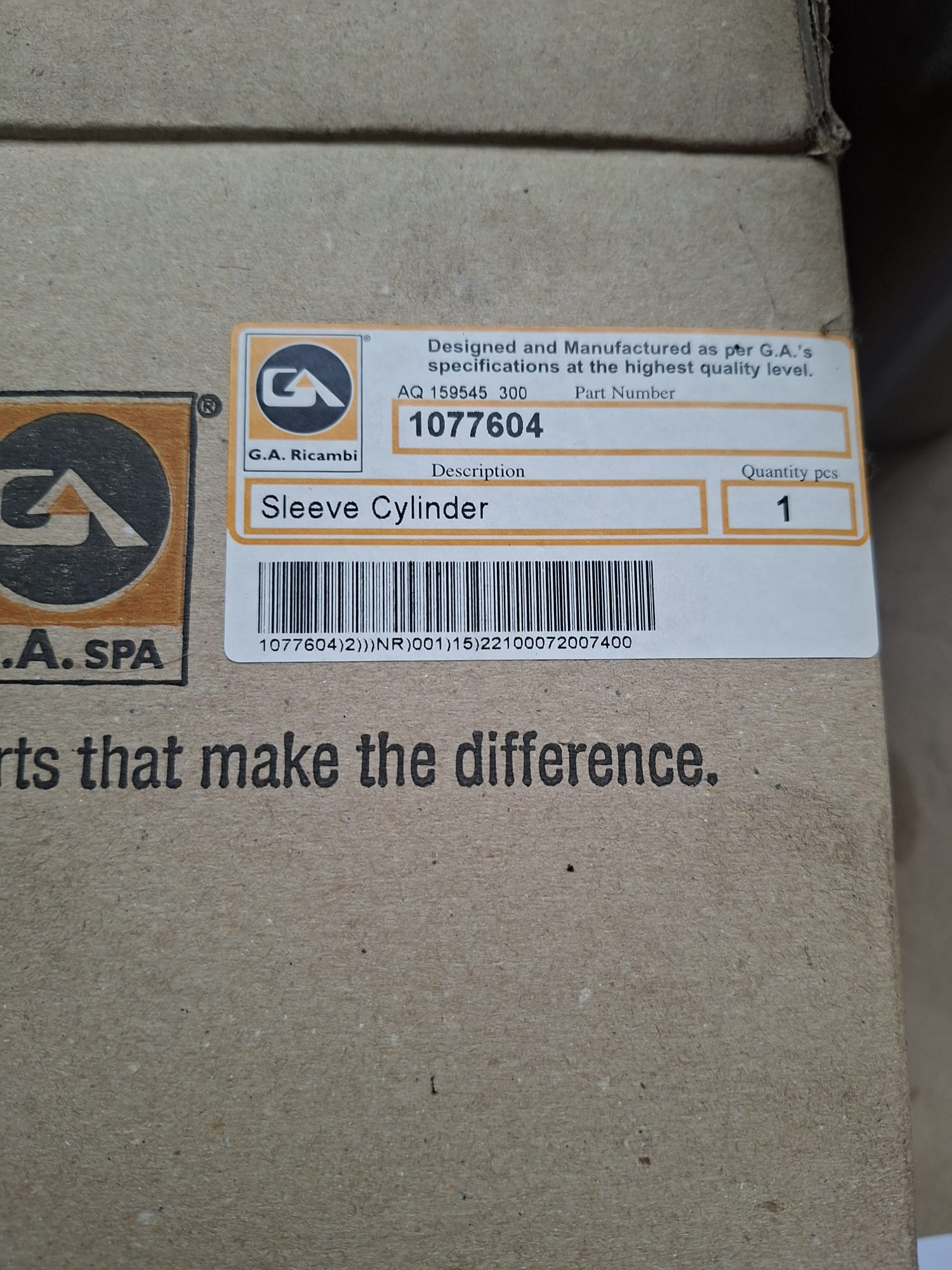 Caterpillar cilindar 1077604 za motor c7,3126,3126b